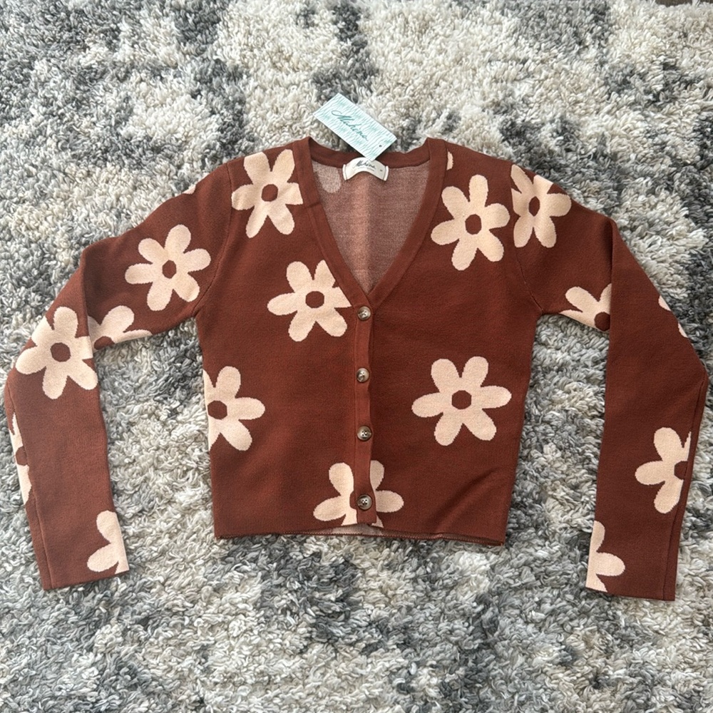 Women’s Mahina Floral Sweater- Small